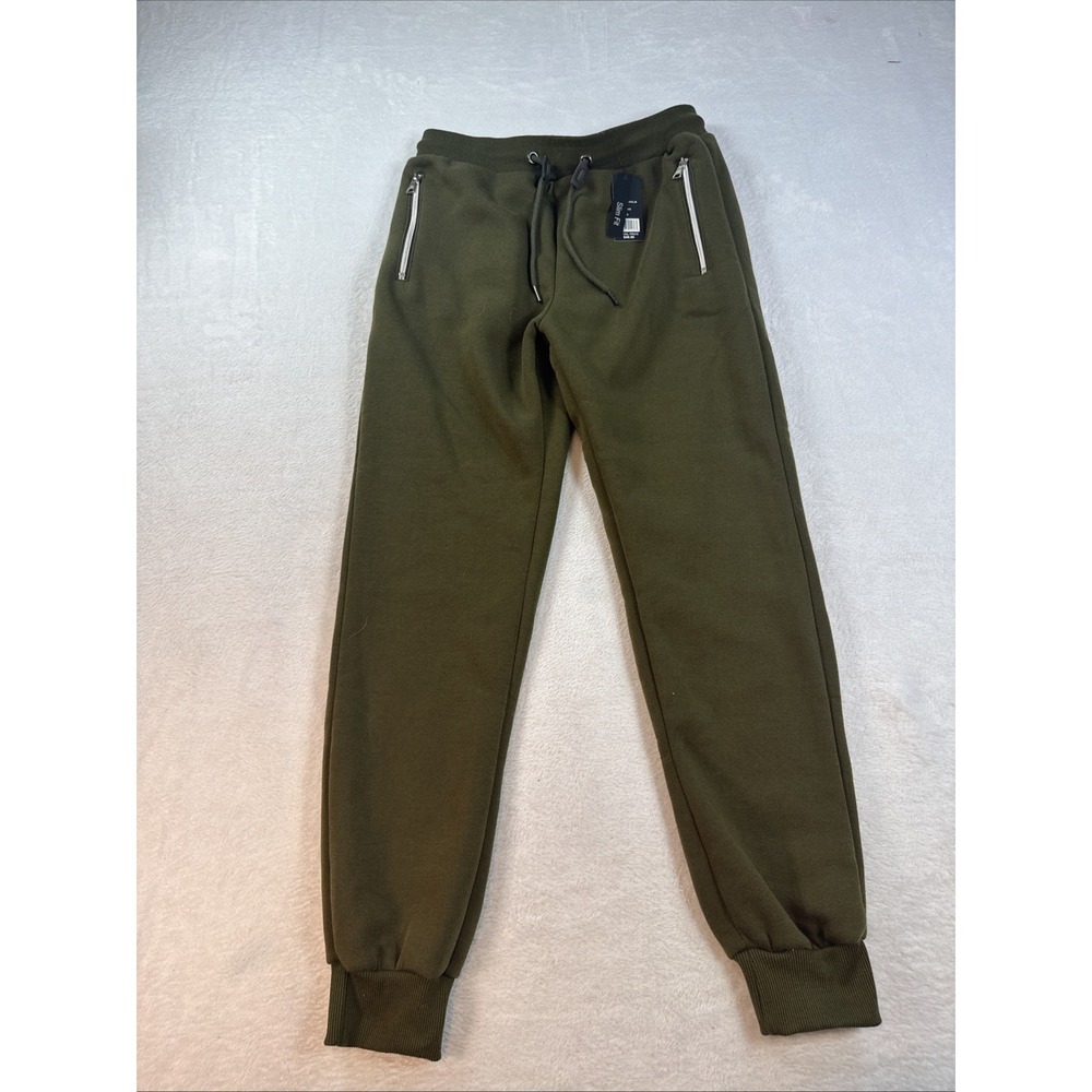 Galaxy Men's Slim-Fit 100% Polyester Jogger Pants Size‎ Small New